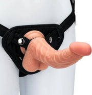9 inch Strap on Dildo with Harness, Wearable Realistic Silicone Dildo Adult Sex Toy for Female Masturbation Women Gay, Flesh